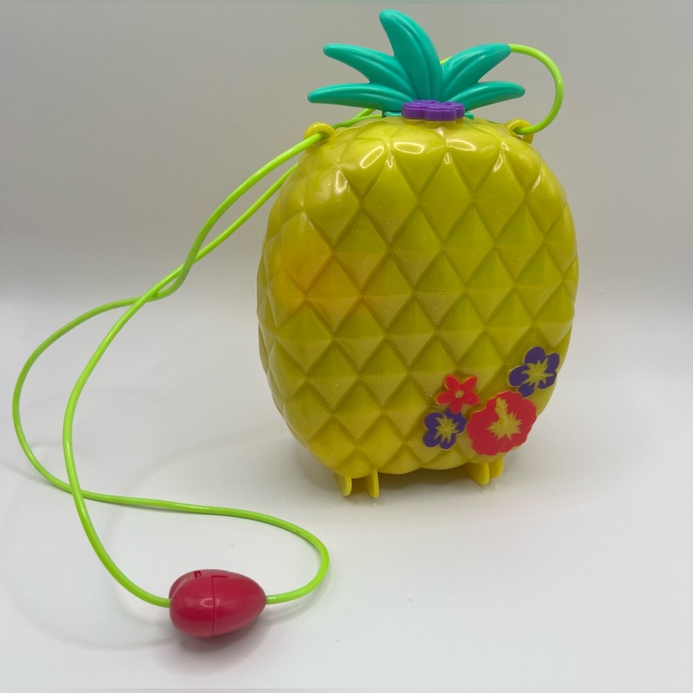 Polly‎ Pockets-Pineapple Kids Crossbody- Yellow and Green, two figures included
